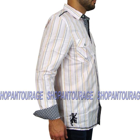 English Heroes EHW108 L/S Button Down Men`s Shirt - Picture 3 of 6